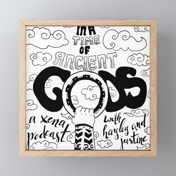 In a Time of Ancient Gods Framed Mini Art Print