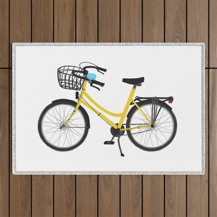 I want to ride my bicycle Outdoor Rug