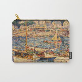Colorful Provincetown, Cape Cod, Massachusetts seaside nautical sailing landscape by Reynolds Beal Carry-All Pouch