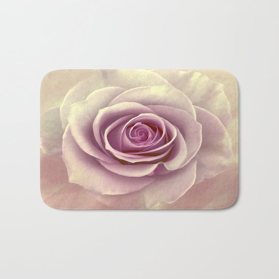 Tea Rose Painterly Abstract Bath Mat