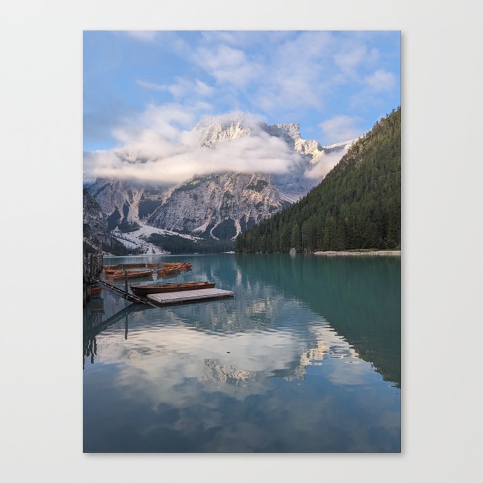 Lago di Braies 02 Canvas Print