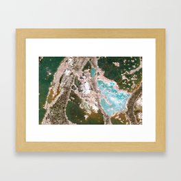 Simple Low Poly Terrain Design no.33 Framed Art Print