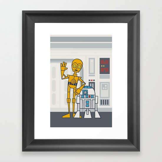 EP4 : C3PO & R2D2 Framed Art Print