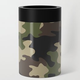 vintage military camouflage Can Cooler