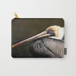 Brown Pelican Portrait Carry-All Pouch