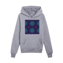 Abstract Flower Pattern 19 Kids Pullover Hoodies