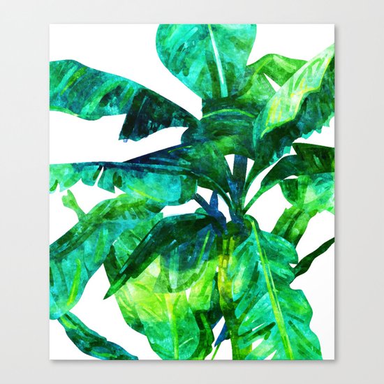 Banana Leaves #society6 #decor #buyart Canvas Print