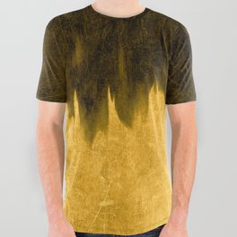 Black Amber Smear All Over Graphic Tee