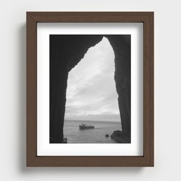 "Inside Fingal's Cave" Recessed Framed Print