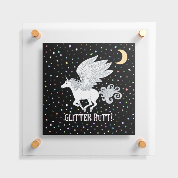 Glitter Butt! Floating Acrylic Print