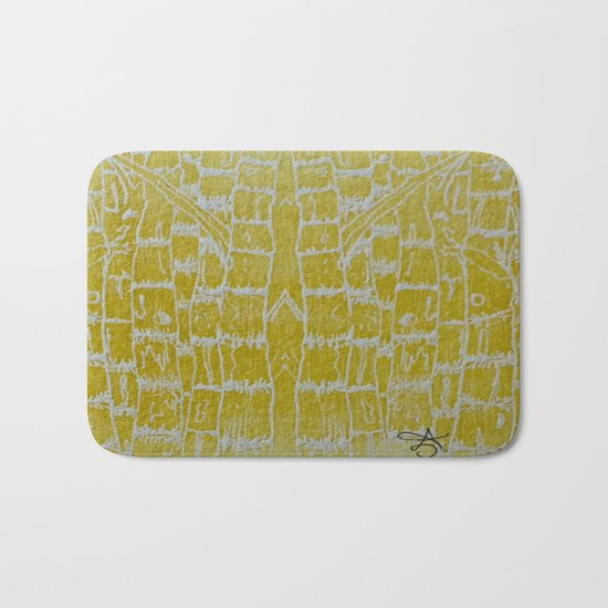 Yellow Sugarcane Bath Mat
