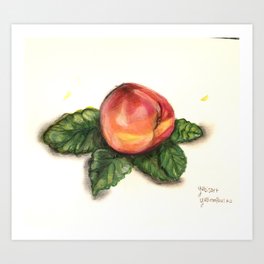 peach Artwork Art Print