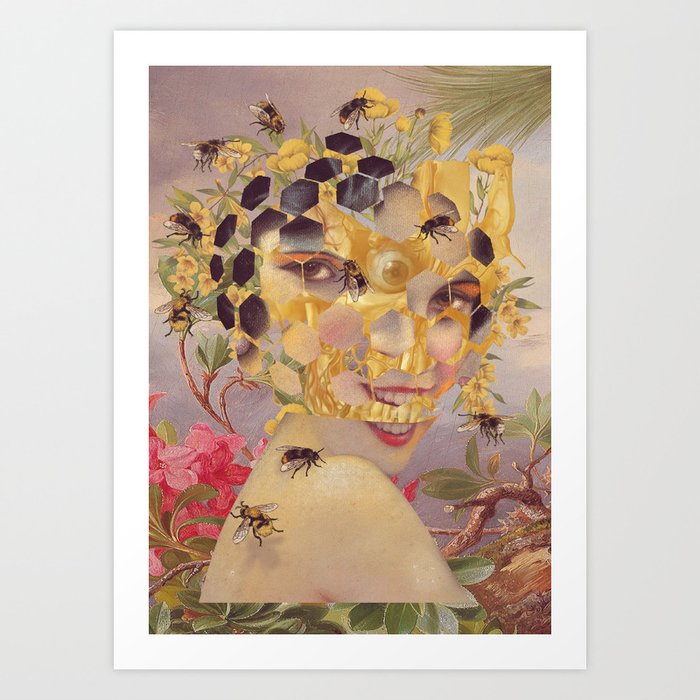 meant to bee *collage Art Print
