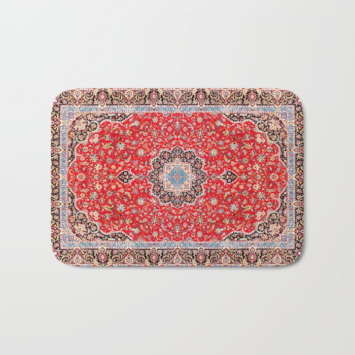 Heritage Oriental Traditional Berber Floral Moroccan Style Bath Mat