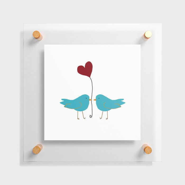 Love Birds Floating Acrylic Print