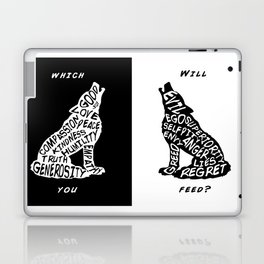 The One You Feed - Two Wolves legend Laptop & iPad Skin