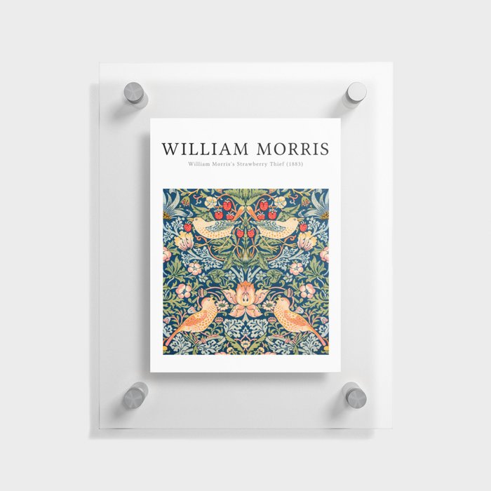 William Morris Strawberry Thief  Floating Acrylic Print