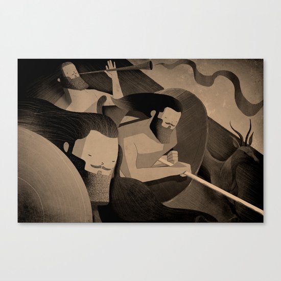 Gadite Warriors (by Andrew Lyons) Canvas Print