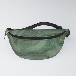 Emerald Green Crystal Swirl Fanny Pack