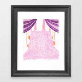 Purple and pink backdrop Framed Art Print