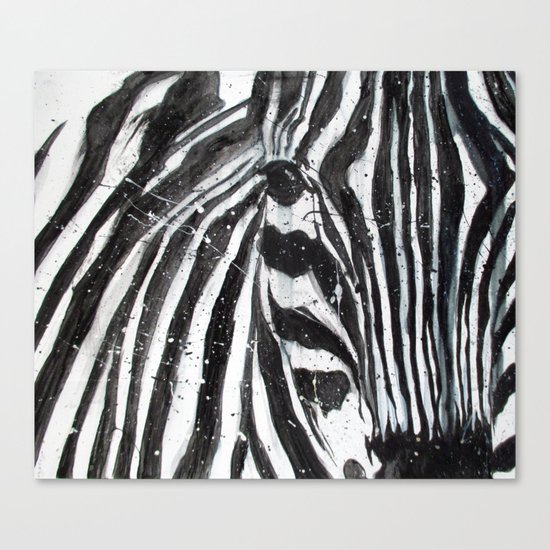 Stripes // The Zebra Canvas Print
