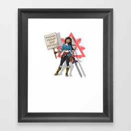 Brown, Proud, & Defiant Princess Framed Art Print