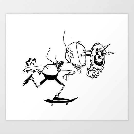 Don't be an idiot Art Print
