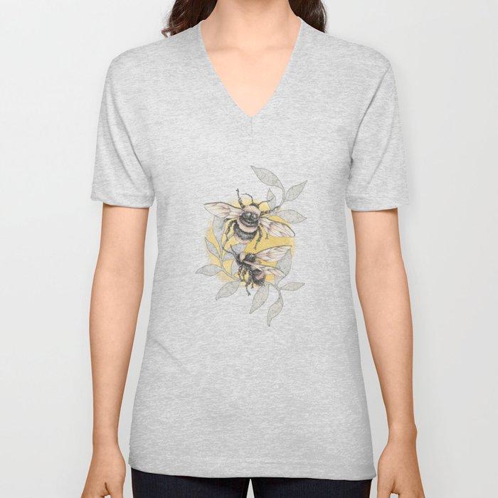 Wild Bees V Neck T Shirt