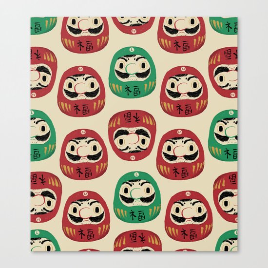 super daruma bros Canvas Print