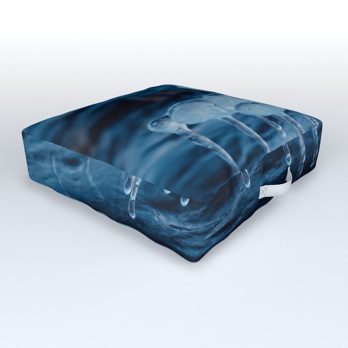 Frozen Shoreline Outdoor Floor Cushion