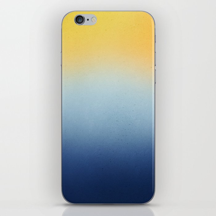Yellow to Blue Gradient iPhone Skin