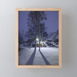 Winter Stockholm Framed Mini Art Print