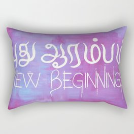 New Beginnings | Tamil & English Rectangular Pillow