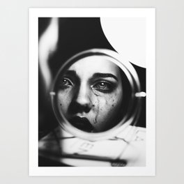 Exhaustion Art Print | Photo, People, Curated, Black and White 