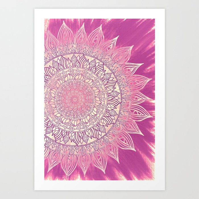 Layers - Pink Art Print