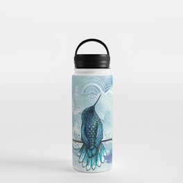 Aquarela hummingbird Water Bottle