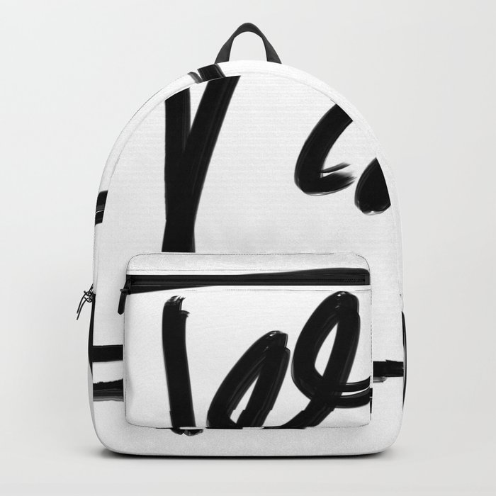 Springs in Spring Black Line Abstract  Backpack