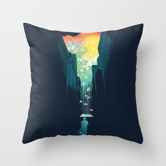 I Want My Blue Sky Throw Pillow
