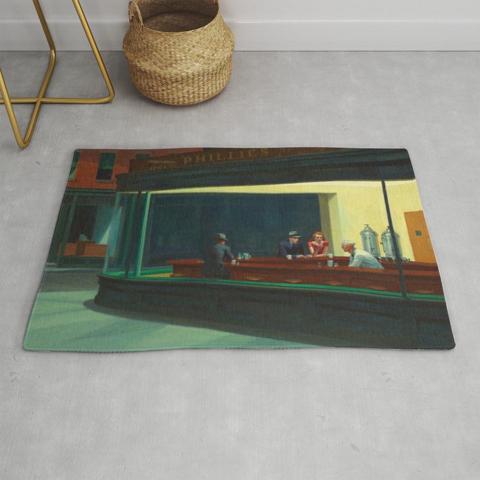 Nighthawks by Edward Hopper Rug