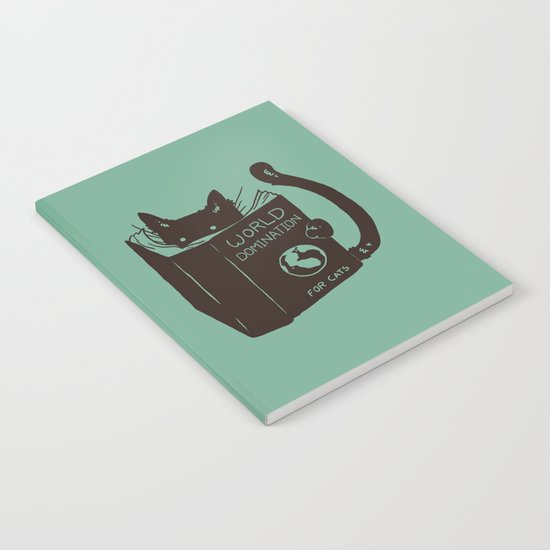 World Domination for Cats (Green) Notebook