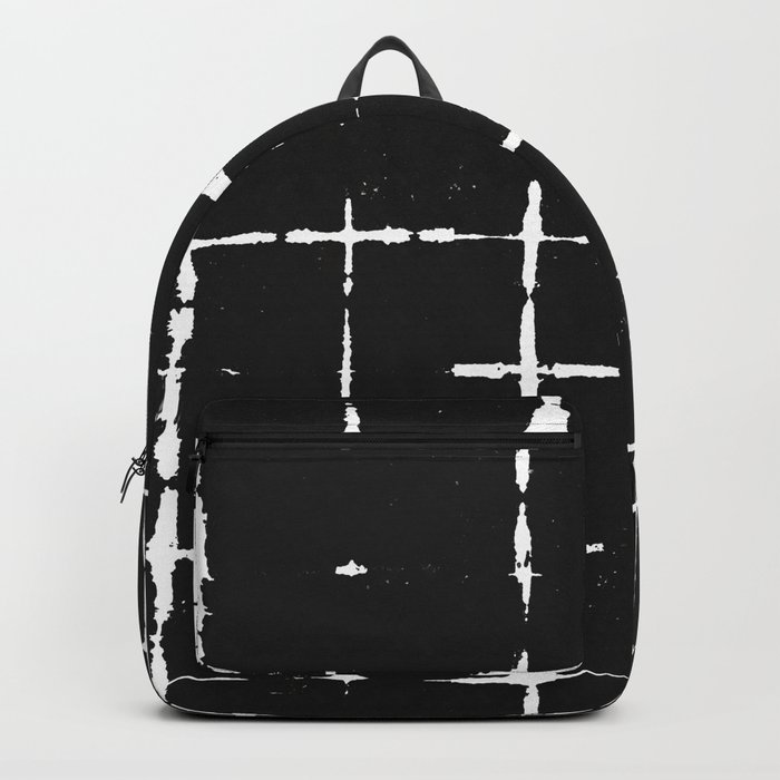 Black Ink Shibori Tie Dye Backpack