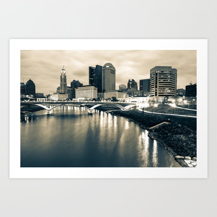 wallpapers Columbus Ohio Skyline At Night