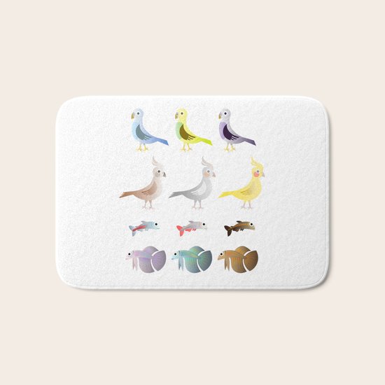 Animals 9 Bath Mat