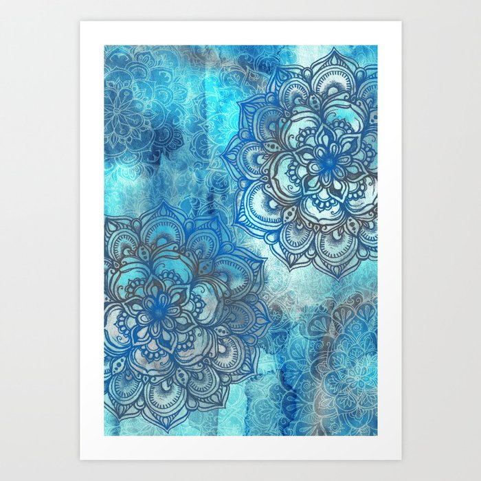 Lost in Blue - a daydream made visible Art Print