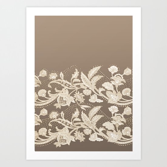 old lace border Art Print