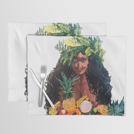 lady fruits Placemat