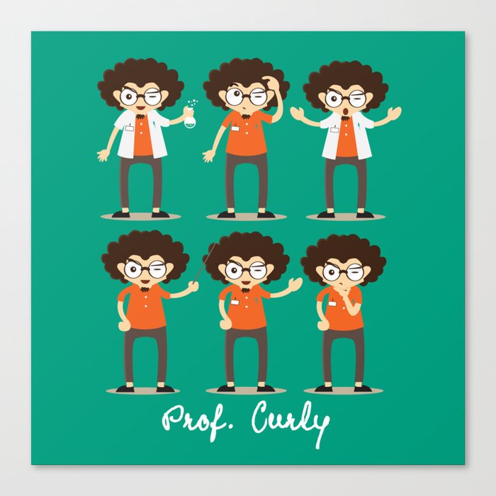 Professor Curly Canvas Print