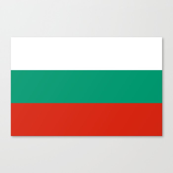 flag of bulgaria -bulgarian, България,български,slav,cyrillic,Sofia,bulgaria Canvas Print