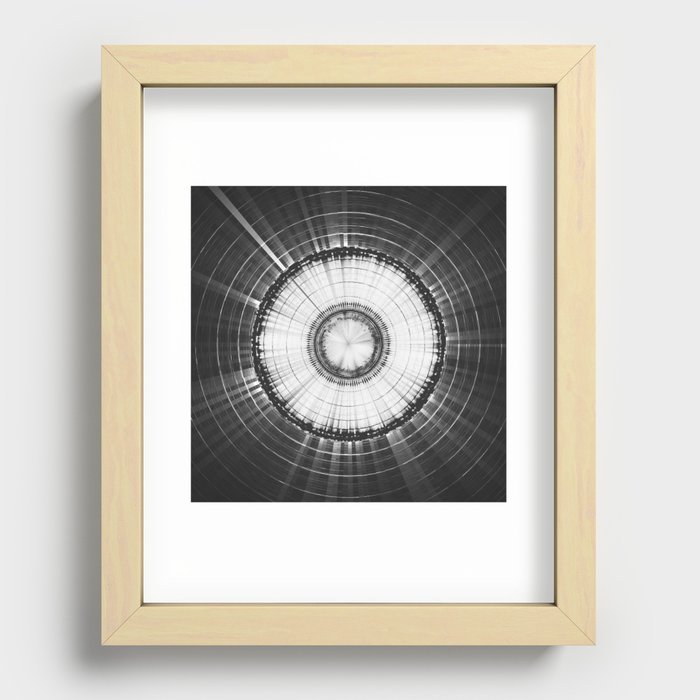 Collage 2 of Earth, Sputnik-1 & Sun Recessed Framed Print