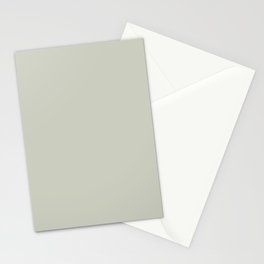 Light Gray-Green Solid Color Pantone Celadon Tint 13-6105 TCX Shades of Green Hues Stationery Card